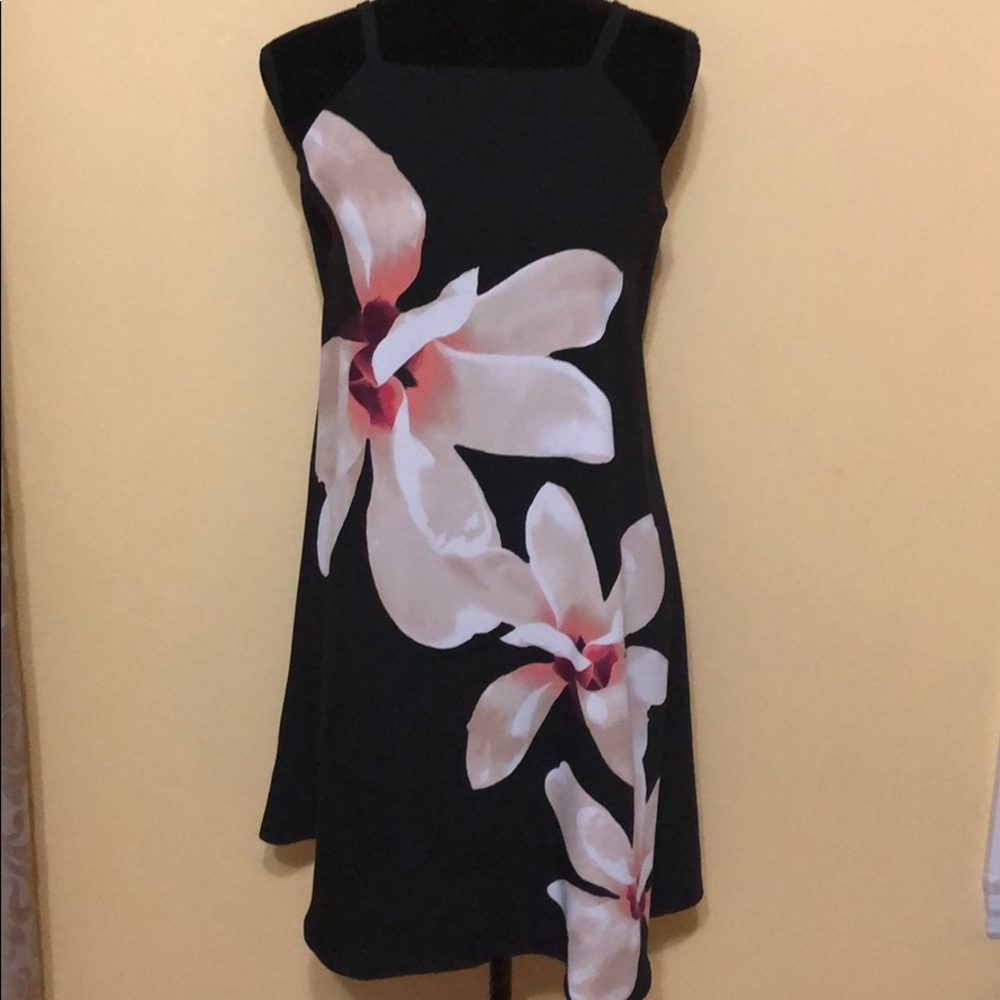 ALFANI black floral dress size 8p